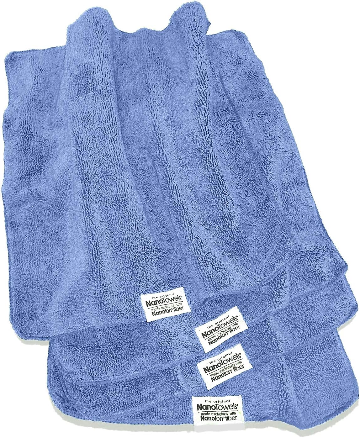 The Amazing Eco Cloth That Cleans Virtually Any Surface with Only Water. No More Paper Towels Or Toxic Chemicals. 4-Pack (14x14, Blue)