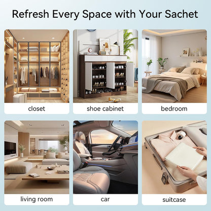 MYARO 20 Packs Fresh Linen Sachets for Drawer and Closet, Long-Lasting Sachets Bags Air Freshener Fresh Scents, Potpourri Bags Home Fragrance for Lover