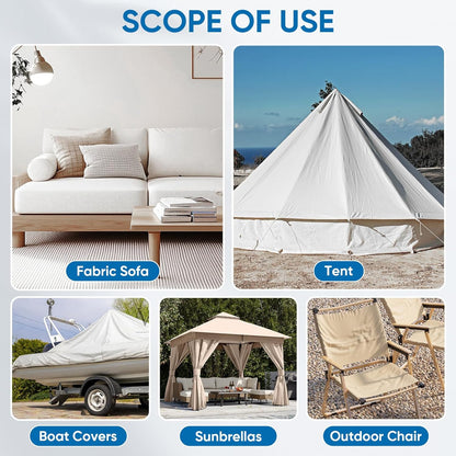 Oversized Canvas Patch 16 "x31, Self-Adhesive Waterproof Canvas Patch Set for Repairing Tents, Couch, Boat Covers, Camping Chairs, Awnings, Car Seats.(Black)