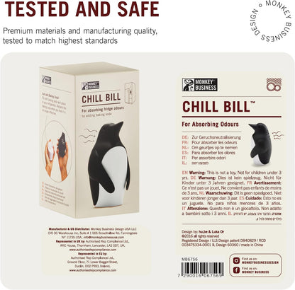 Monkey Business Chill Bill Refrigerator Deodorizer, Baking Soda Container, Baking Soda Fridge, Baking Soda Fridge Deodorizer, Cute Gifts, Kitchen Gadgets