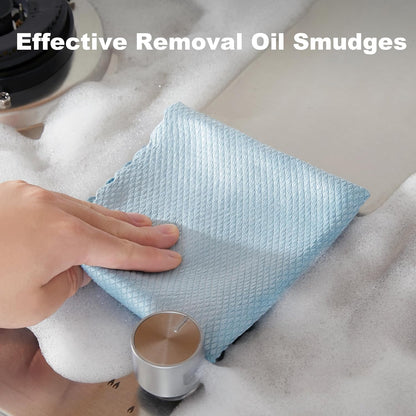 JOYMOOP Fish Scale Streak Free Magic Glass Window Cleaning Cloth, Microfiber Cleaning Cloth, Reusable Absorbent Shiny Wipes, Microfiber Towels, Lint Free Dish Drying Polishing Towels, 5 pcs