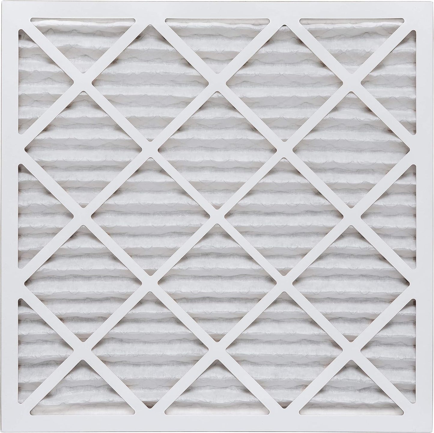 Aerostar 25x25x1 MERV 13, Pleated Air Filter, 24 1/2" x 24 1/2" x 3/4", Box of 6, Made in the USA