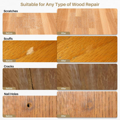 Wood Repair Wax Crayons, 12 Colors Wood Repair Wax Pens Furniture Touch Up Markers, Wood Crayons for Scratches, Scuffs, Cracks, Nail Holes