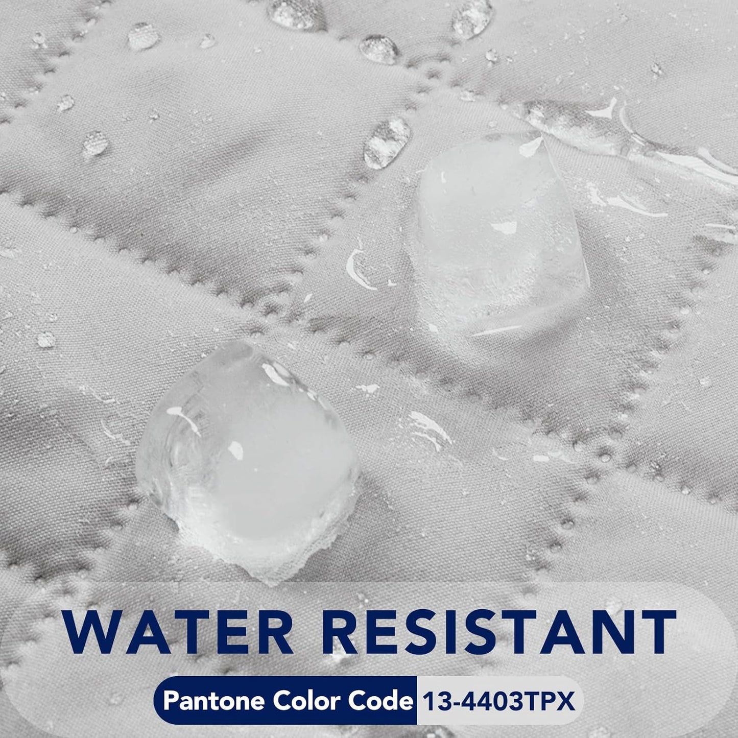 PureFit Reversible Quilted Sofa Cover, Water Resistant Slipcover Furniture Protector, Washable Couch Cover with Non Slip and Elastic Straps for Kids, Dogs, Pets (Small Recliner, Light Gray/Ivory)