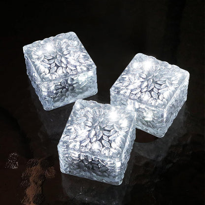 Solar Brick Lights - Outdoor Waterproof Patio & Garden Decor (3 Packs) for Patio, Yard, Walkway, Pathway