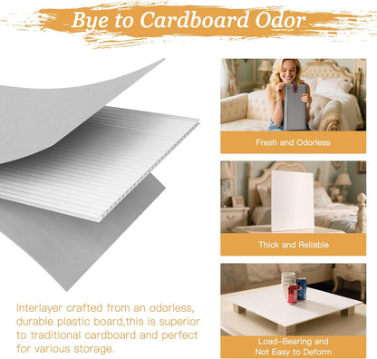 Criusia Under Bed Storage Bins with Clear PVC Lids – 2 Pack Large Underbed Organizers with Heavy-Duty Handles, Reinforced with 800G PP Panels & 80G Non-Woven Fabric – Waterproof & Foldable, Gery