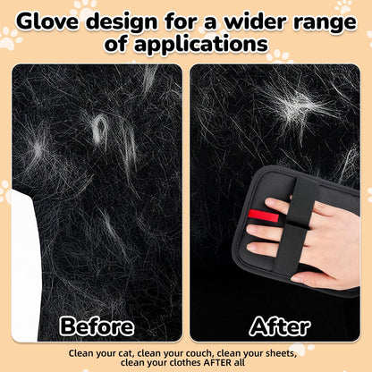 Pet Hair Remover, electrostatic pet Hair Removal Gloves, cat and Dog pet Hair Removal Tools, Suitable for Bed Sheets, Blankets, Clothes, Sofas, Multi-Functional Beauty Gloves -1 Piece