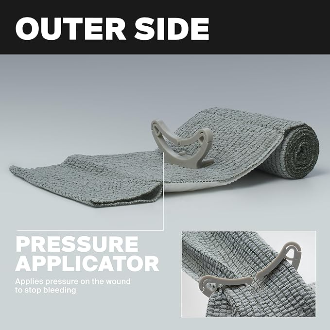 Israeli Pressure Bandage 6 Inch - Emergency Bandage - Pressure Dressing for Wounds - Trauma Dressing - Sterile Vacuum-Sealed Packaging - 2 Pack