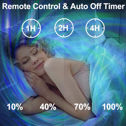 Star Projector, Galaxy Light for Bedroom Night Lights, Aurora Projector with Bluetooth Speaker for Kids and Adults, Living Room Decor