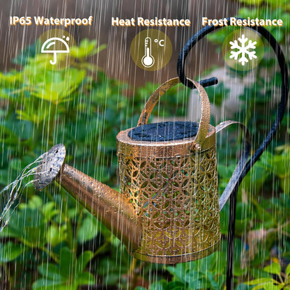 Solar Watering Can Light, Solar Yard Decorations Outdoor, Garden Decor Lights, IP65 Waterproof Hanging Lantern Lights, Flower Bed Decor, Gifts for Grandma, Women, Mom