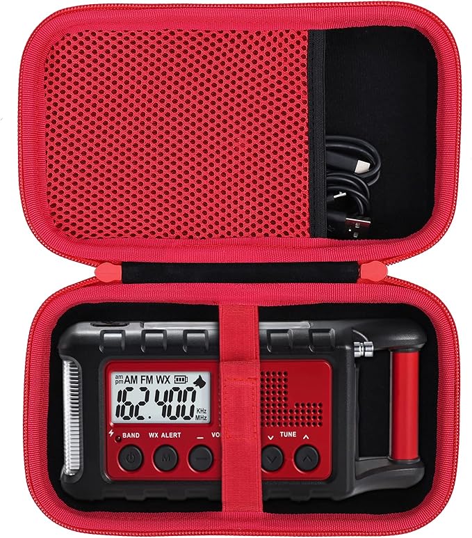 co2CREA Hard Case Compatible with Midland ER310/ER310PRO/ER210 NOAA Emergency Crank Weather Radio