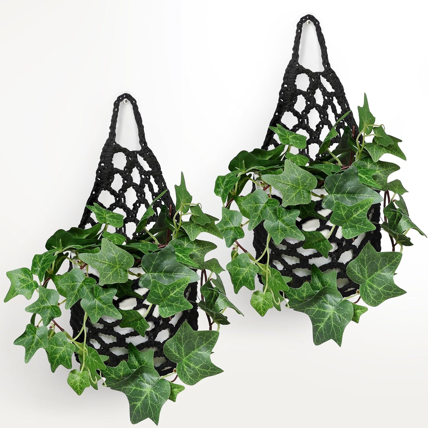 2PK Wall Planters for Indoor Plants, Macrame Plant Hanger | Wall Planter, Plant Hanger, Hanging Planter (2PK, for 6 inch Pot)