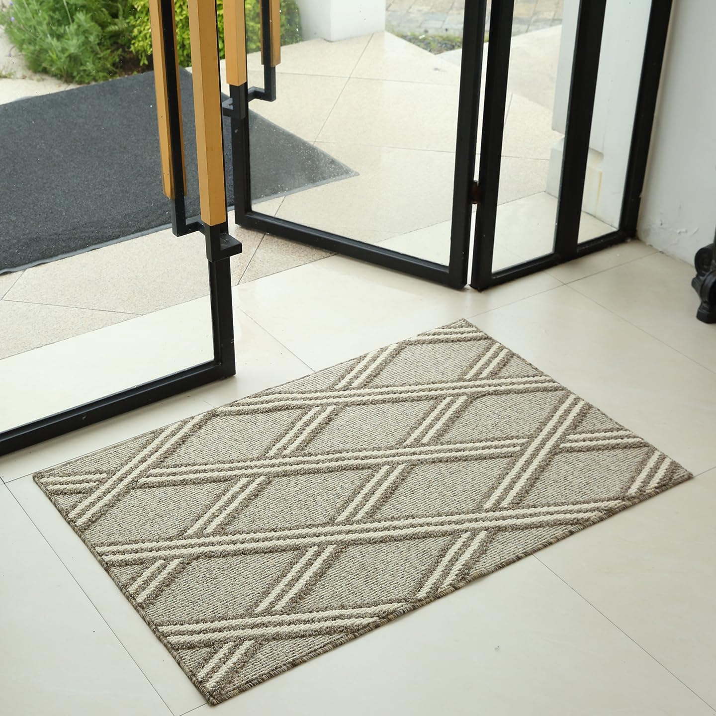 Door Mat Indoor Entrance, Large Welcome Mat Outdoor, Non Slip Front Door Mat Entryway（20x32）