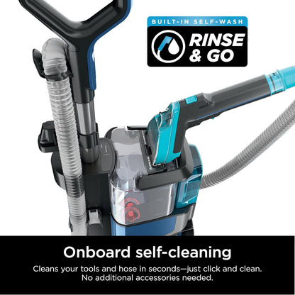 Shark CarpetXpert HairPro with StainStriker Upright Carpet, Area Rug & Upholstery Cleaner, Perfect for Pets & Hair Removal, Carpet Shampooer, 5 Cleaning Tools, Pet Cleaning Solution, Navy, EX304