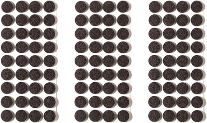 Furnigear Felt Furniture Pads for Hardwood Floors - Self Adhesive Chair Felt Pad, Floor Protector for Furniture Feet, Furniture Sliders Moving Furniture Smoothly, Anti Scratch 108 Pcs 5/8" Round Brown