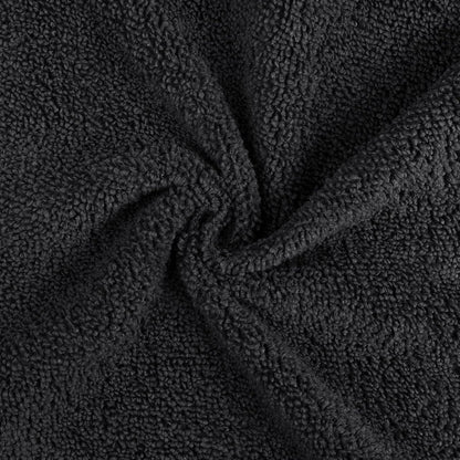 Orighty Washcloths Bulk Towels Set 50 Pack, Highly Absorbent and Super Soft Microfiber Fingertip Towels, Multi-Purpose Wash Cloths for Bathroom, Hotel, Spa, and Gym, 12x12 Inch, Black