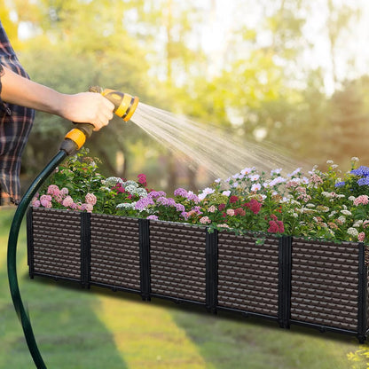 Large Planters for Outdoor Plants - Deepened 20" H, Raised Beds for Gardening Self Watering, Elevated Planter Box with Legs, Rectangular Garden Planters for Outdoor Plants Flowers, 78.7"L x 15.7"W