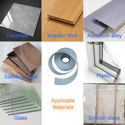 Caulk Tape Self Adhesive,Caulking Tape for Bathroom Sealant Strip Caulk Strip,Waterproof Caulking Sealing Tape for Bathroom,Toilet,Kitchen Countertop,Bathroom,Toilet (White-1.5IN-17.39FT-QP-A)