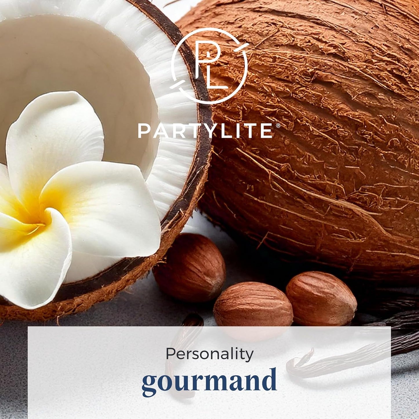 PartyLite 3-Wick Jar Candle, Highly Fragranced Clean Burning Glass Candle, 25-45 Hours Burn Time (Coconut Eggnog)