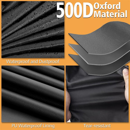 Kingling Outdoor Prep Table Covers, Waterproof Stainless Steel Table Cover Metal Table Cover Protection for Patio Kitchen Prep/Work Table - 72''L x 24''W x 55''H