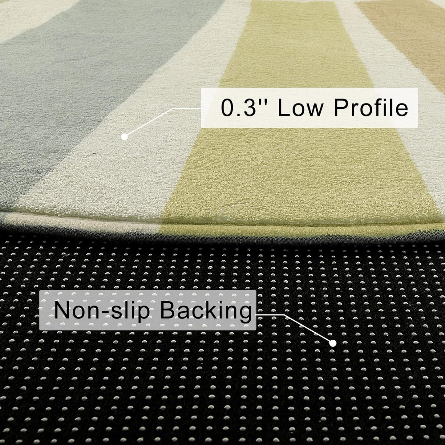 STARUIA Boho Sun Round Area Rug for Living Room, 6 Ft Washable Nursery Rug for Playroom, Colorful Circle Rugs for Kids Bedroom, Non-Slip Circluar Carpet Soft Large Kid Rug for Classroom Dorm