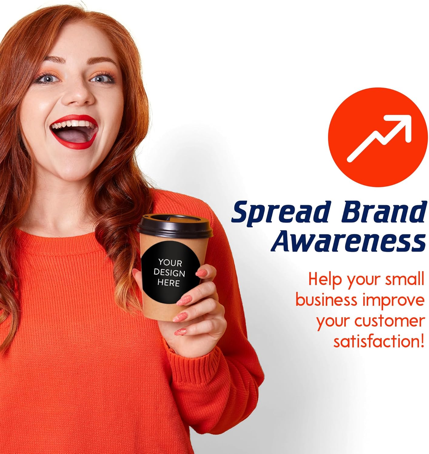 5-1000 Custom Vinyl Stickers - Upload Your own Image, Text, Design, Logo - Personalized Logo Labels for Handmade, Packaging, Bottle, Jars, Candle, Brand Stickers (Black, 4x4)