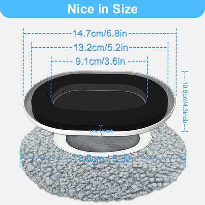 New Upgrade Furniture Movers Sliders, 8+8 Pack 5.8 * 4.3" Multi-Surface Furniture Sliders with Groove Design, Oval 8PCS Moving Pads and 8 Hardwood Socks, Protect Floor and Easily Move Furniture