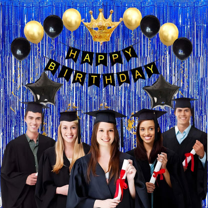 Foil Fringe Curtain 4th of July Decorations - Red Blue Metallic Tinsel Photo Booth Backdrop Party Steamers Curtains for Birthdays Christmas New Years Valentines Bachelorette Parties