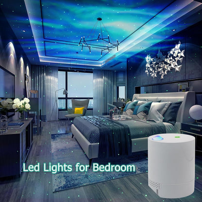 Galaxy Projector Star Projector, Northern Lights Projector with Remote Control, Adjustable Color, Brightness and Movement Speed, Night Light Projector for Adults, Bedroom, Living Room