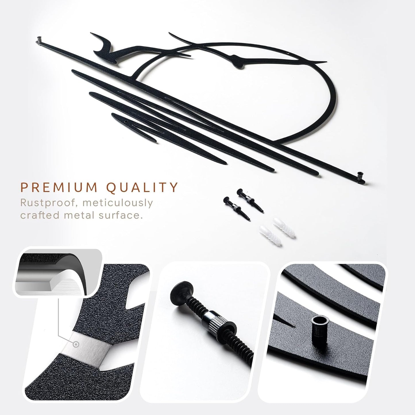 Wita Home Sunset with Seagulls Metal Wall Mounted Art, Handcrafted Metal Home Decor with Static Powder Coating, Eye-Catching Addition to Living Room Decor, Modern Beach Decor for Indoor and Outdoor Spaces, Perfect Housewarming Gift (24 x 12 inches)