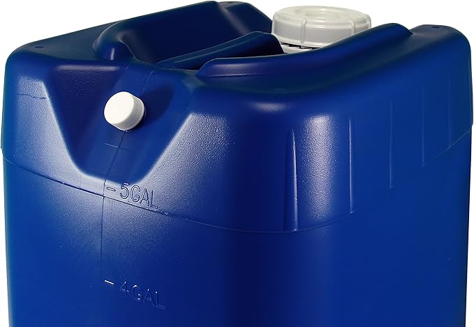 5 Gallon Samson Stackers, Blue, 8 Pack (40 Gallons), Emergency Water Storage Kit - New! - Boxed! Includes 1 Spigot and Cap Wrench