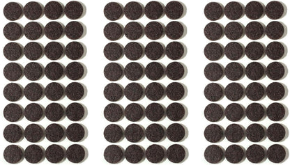 Furnigear Felt Furniture Pads for Hardwood Floors - Self Adhesive Chair Felt Pad, Floor Protector for Furniture Feet, Furniture Sliders Moving Furniture Smoothly, Anti Scratch 96 Pcs 3/4" Round Brown