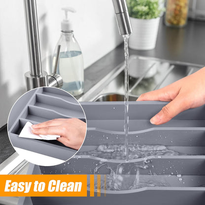 Kitchen Silverware Drawer Organizer and Storage Organizador Small De Cucharas y Tenedores Cubiertos Para Gavetas Cocina Para Gabinete Cajones Cocina Cajones Cocina Para Gabinete Hogar y Cocina Ofertas