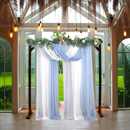 7.3FT Wooden Wedding Arch Stand Square Wood Arch Wedding Arbor for Ceremony Party Proposal Scene Garden