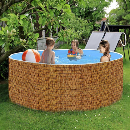 Bamboo Fencing–Handwoven,Bamboo Wall Panel Outdoor Privacy Reed Screening for Garden,Balcony,Backyard,Patio,2ftx16ft