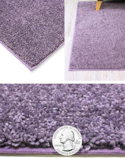 KOECKRITZ Soft and Colorful Kids Classroom Area Rugs (Passes Flammability Pill Test) Many Sizes and Bright Colors to Select from (4' x 4', Lavender)