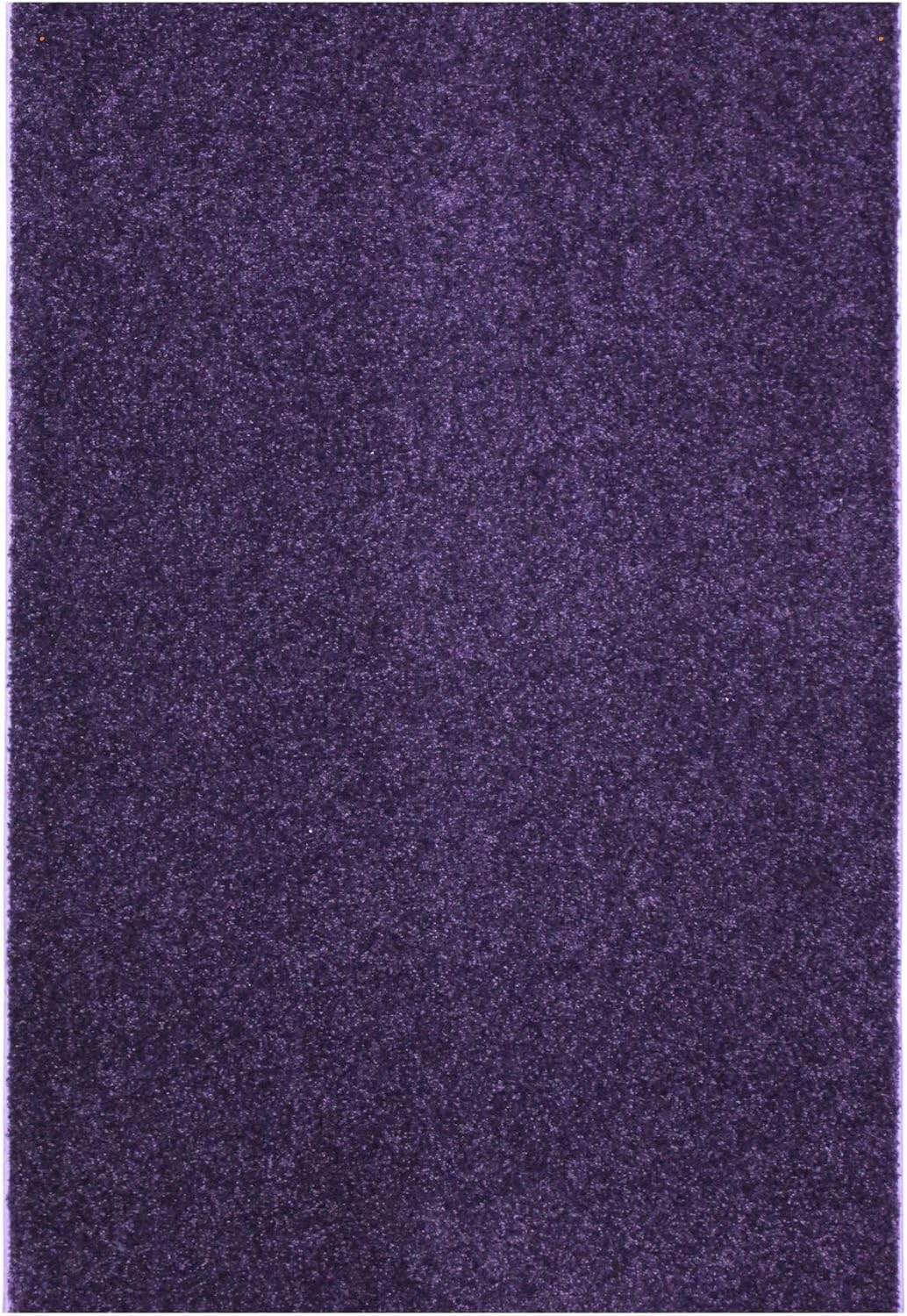 KOECKRITZ Soft and Colorful Kids Classroom Area Rugs (Passes Flammability Pill Test) Many Sizes and Bright Colors to Select from (11' x 11', Eggplant)