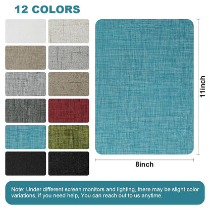 J.CARP 2Pcs Linen Repair Patches, Large Self-Adhesive Fabric Patch for Sofas, Couch, Furniture, Car Seats (8 * 11 inches-2PCS Blue)