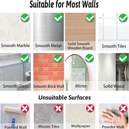 DKHDBD Large Adhesive Hooks, 16-Pack Hold 33lb(Max) Heavy Duty Sticky Hooks, Waterproof Transparent Hooks for Hanging, Self-Adhesive Traceless Clear Wall Hooks to Use for Keys Robe & Towel