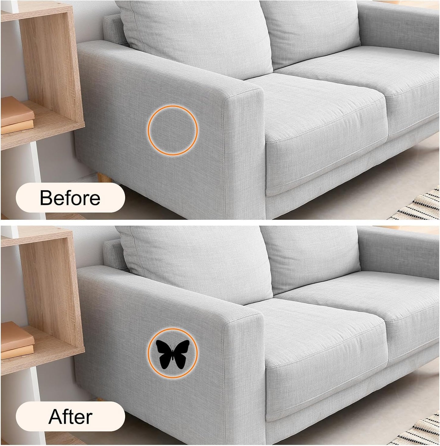 Repair Patches Self-Adhesive DIY Repair Patch Linen Gear Patch for Sofa, Furniture, Chair, Clothing, Tents, 3x60 Inch, Cream