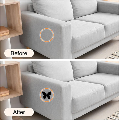 Repair Patches Repair Tape Self-Adhesive DIY Repair Patch Linen Gear Patch for Sofa, Furniture, Chair, Clothing,Tents,17x79 Inch,Brown