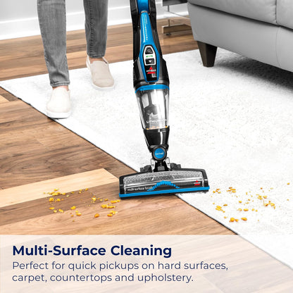 Bissell, 3061 Featherweight Cordless Stick Vacuum, Self-Standing, Electric Blue, Black