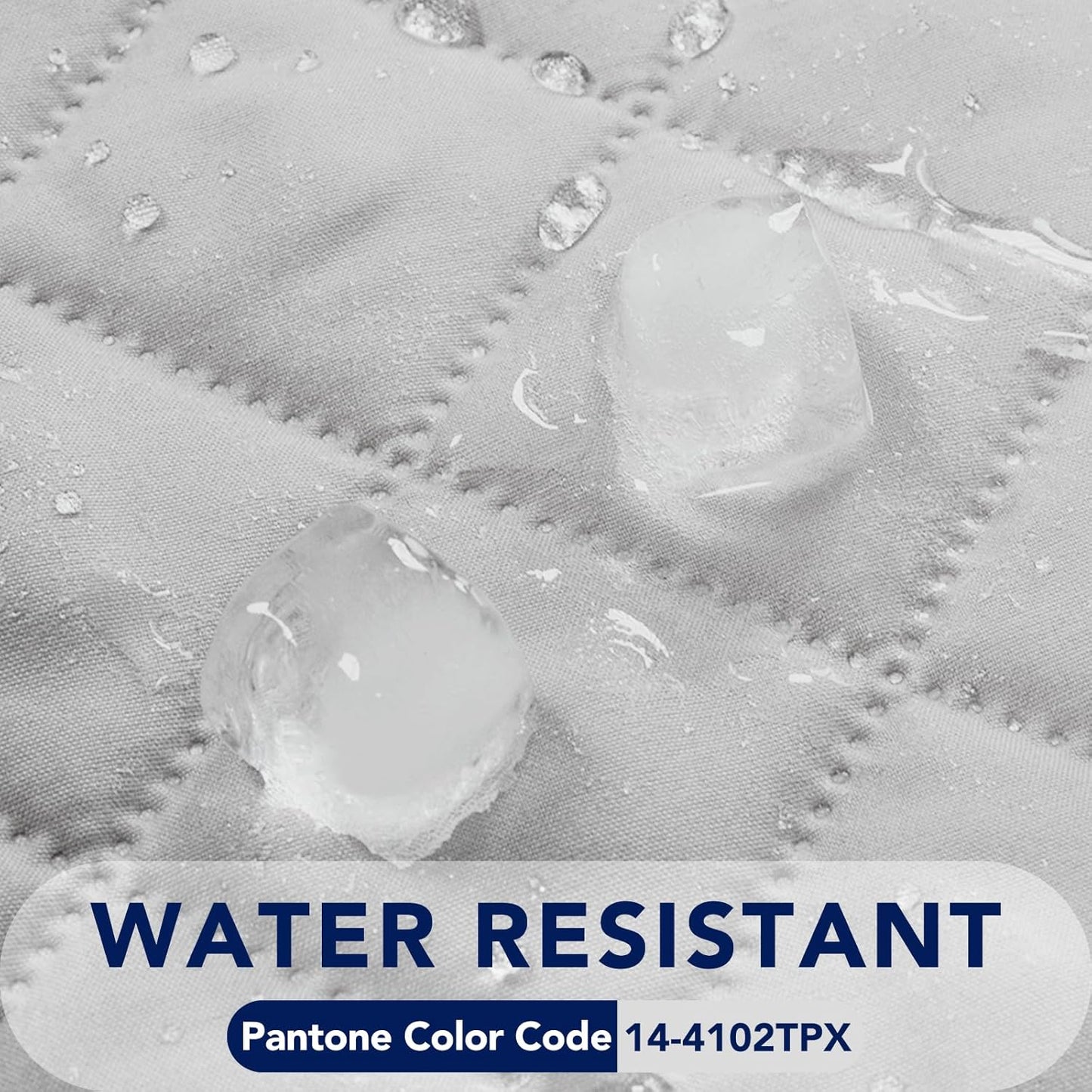 PureFit Reversible Quilted Sofa Cover, Water Resistant Slipcover Furniture Protector, Washable Couch Cover with Non Slip and Elastic Straps for Kids, Dogs (Oversized Recliner, Light Gray/Light Gray)