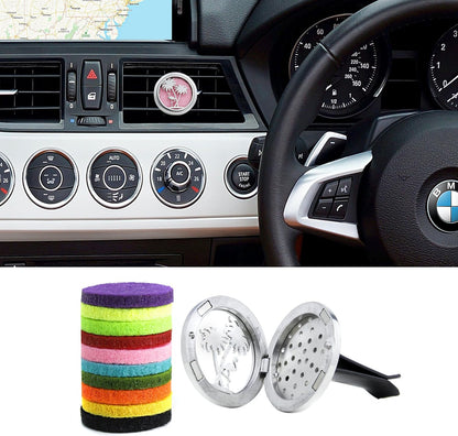 Car Diffuser Vent Clip 30mm Aromatherapy Essential Oil Automotive Diffuser Air Fresheners Vent Clips Car Accessories for Women Birthday Gifts (Flamingo)
