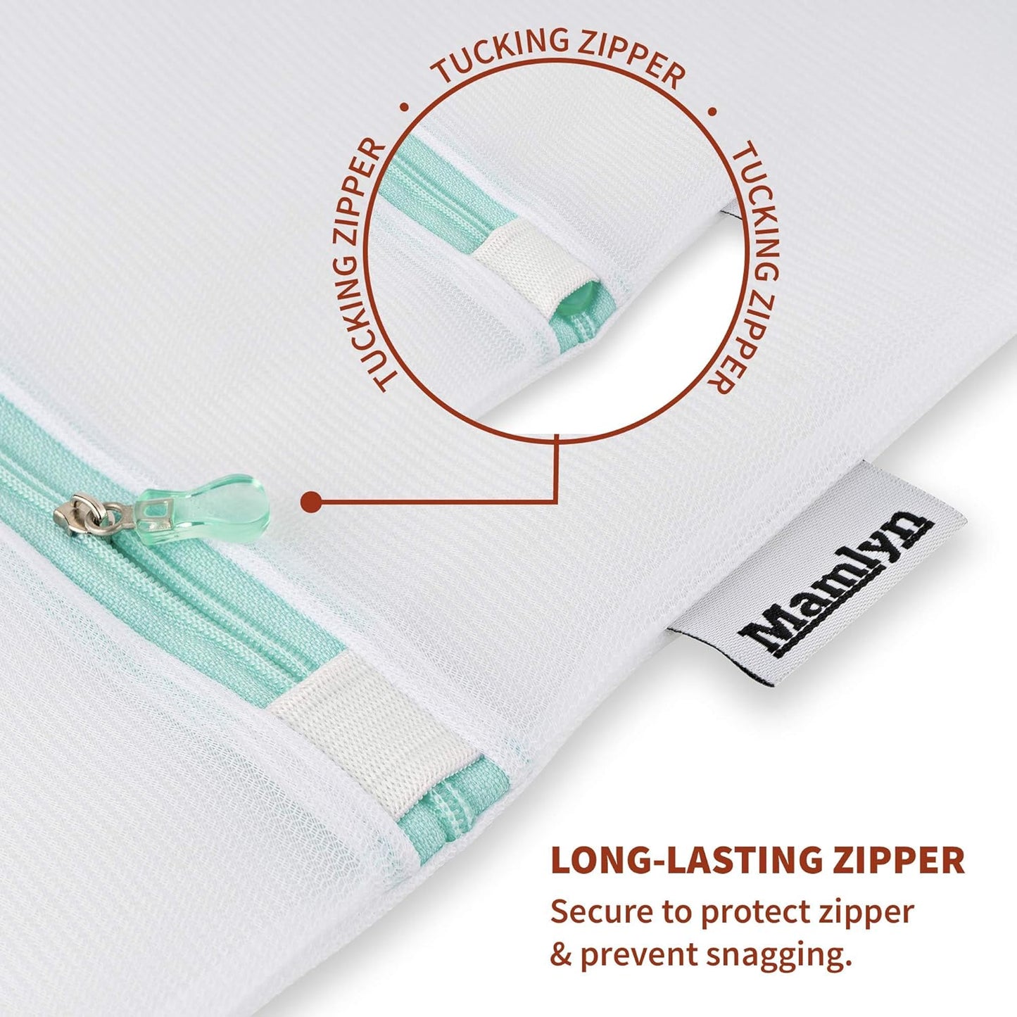 Mesh Laundry Bag for Delicates, Wash Bag for Underwear and Lingerie, Makeup Organizer Bag (3 Medium, 3 Small)