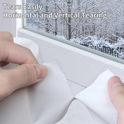 3Pack Duct Tape Heavy Duty Single Sided, Strong Adhesive High Strength, Waterproof Mesh Tape for Indoor Outdoor Repairing Sealing Bonding, Easy Use Hand Tearable, 3.15 Inch x 33 Feet, White