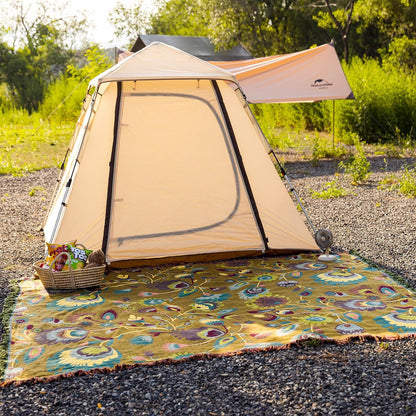 Snycler Boho Throw Blanket for Bed, 100% Organic Cotton Muslin Soft Throw-Yellow Boho Floral Farmhouse Rustic Spring Summer Fall Decor Blanket for Couch Sofa Quilt and Gift, 80" x 90"