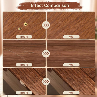 A-HEYIDA Wood Filler Sticks -16 Colors Wax Crayons for Furniture Scratch & 8 Colors Wood Touch-up Markers for Repair Any Scratches, Scuffs, Cracks and Nail Holes on Furniture,Floors,Doors,Cabinets