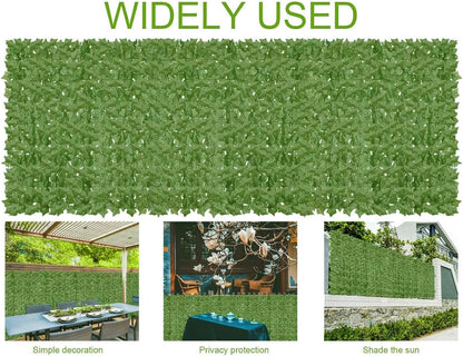 Artificial Ivy Privacy Fence Wall Screen,200x40 in in in UV-Anti Faux Greenery Backdrop Ivy Vine Leaf Hedges Fence Panels for Patio, Balcony, Garden, Backyard Indoor Outdoor Green Wall Decor