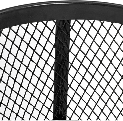 Global Industrial Outdoor Metal Trash Container Black, 48 Gallon